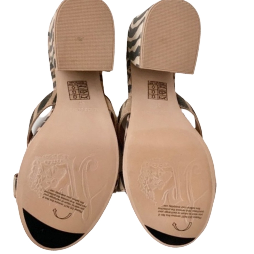 Free People Charlie Mixed Animal Print Sandals Size EU 38 (7) - Picture 3 of 12
